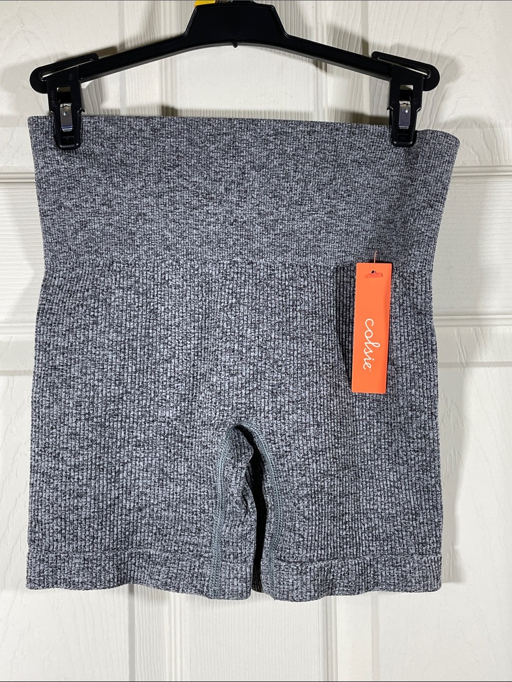 Colsie Gray Ribbed Athletic Shorts